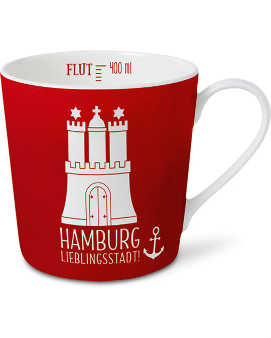 Becher 400 ml Hamburg Wappen Hamburg Lieblingsstadt