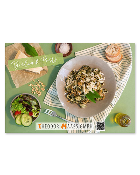 Recipe Postcard Wild Garlic Pesto