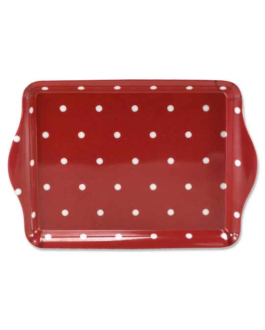 Tray Dots Red-White