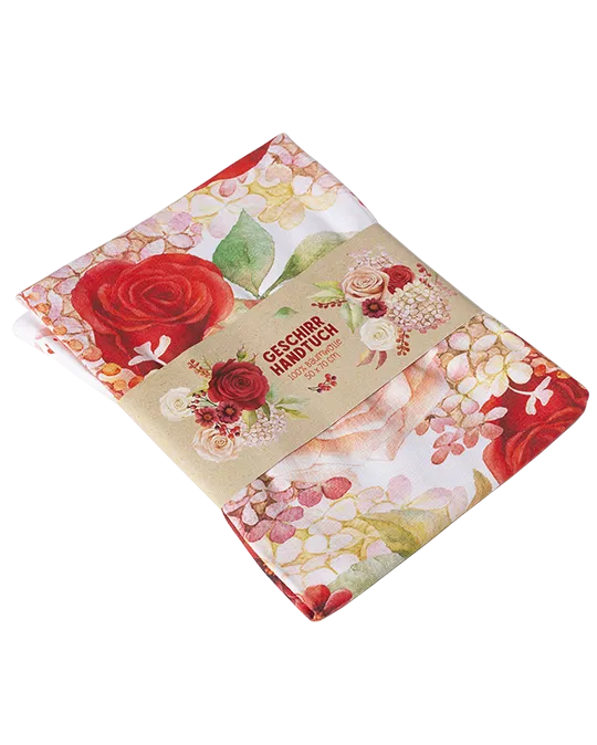 Kitchen Towel Red Roses