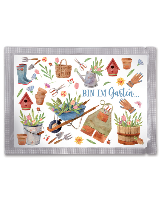 Tee-Postkarte Happy Gardening