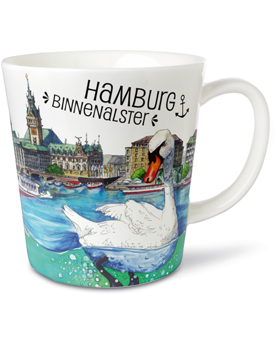 Mug 500 ml Hamburg Alster Swan