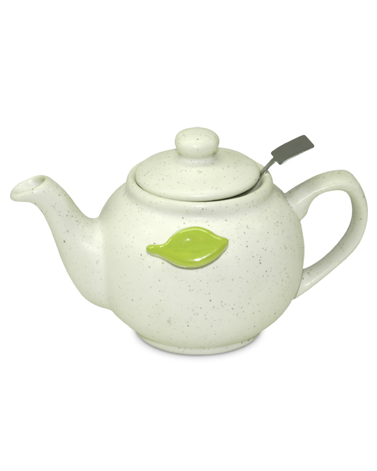 Tea Pot 400 ml Leaf Grey