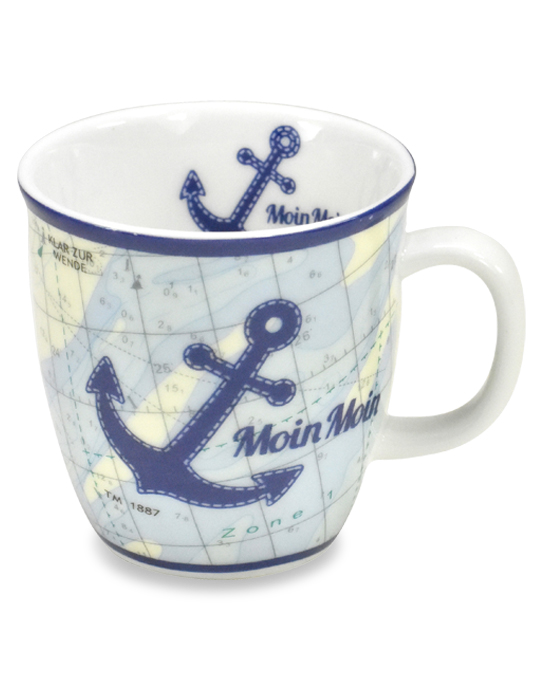 Mini Mug 70 ml Sea Chart Anchor