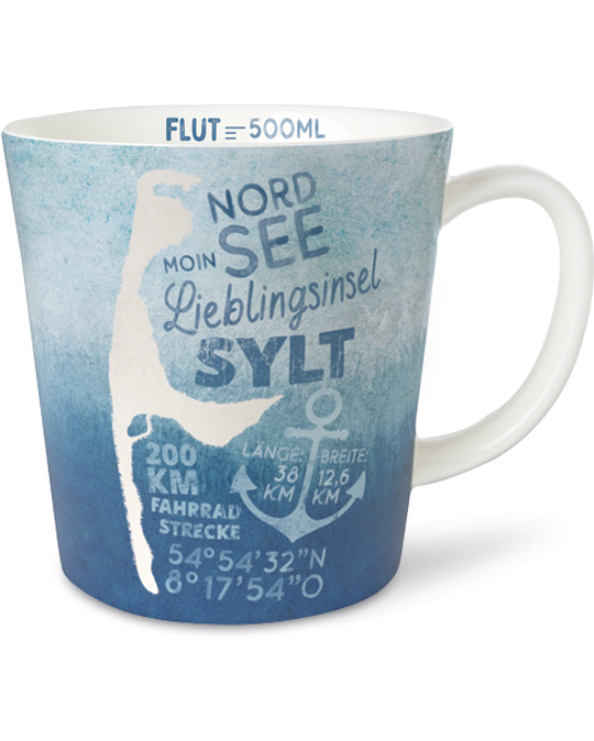 Mug 500 ml Sylt Vintage Sea