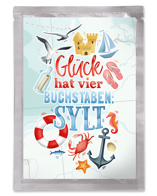 Tee-Postkarte Meerglück Sylt