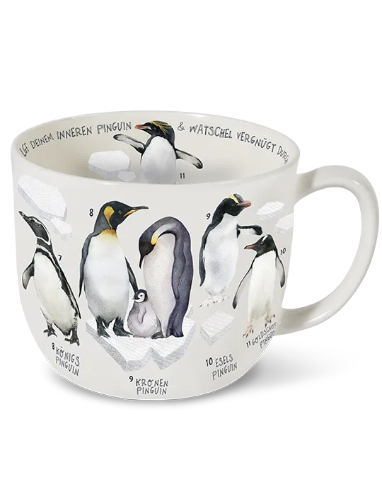 Becher 700 ml Pinguinbande