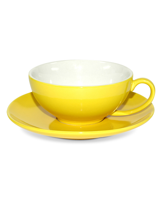 Cup + Saucer Yellow