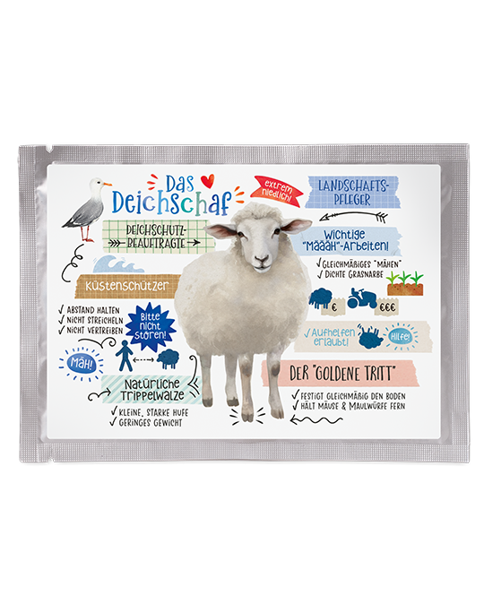 Tea postcard Dyke sheep